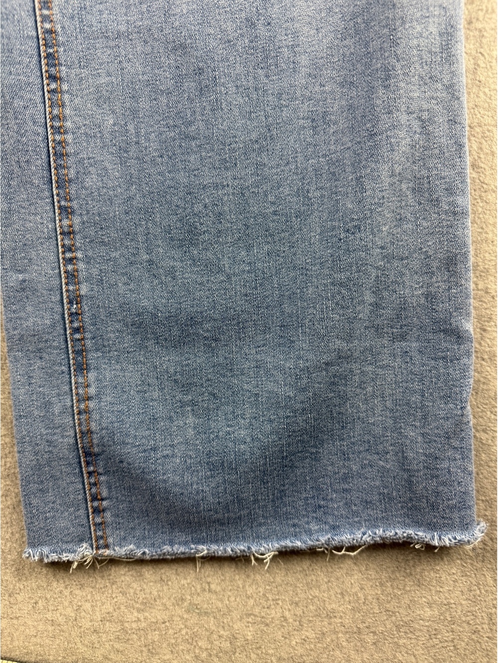 OAT New York Jeans Womens 6/28 High Rise Wide Leg Patch Pocket Raw Hem - Picture 5 of 7